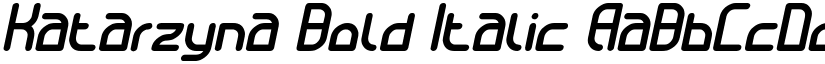 Katarzyna Bold Italic font