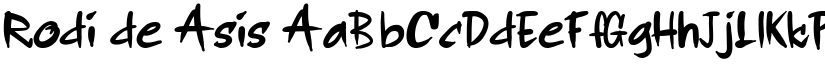 Rodi de Asis font