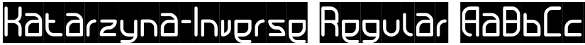 Katarzyna-Inverse Regular font