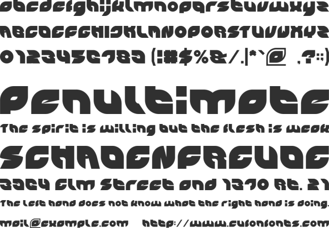 PICAAE font preview