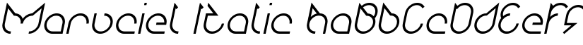 Maruciel Italic font
