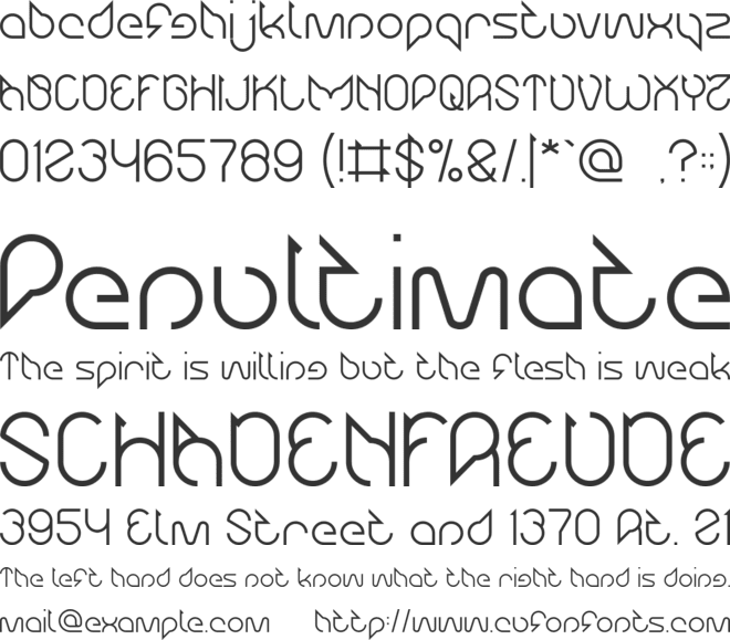 Maruciel font preview