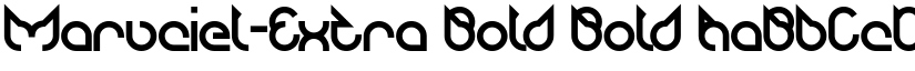 Maruciel-Extra Bold Bold font