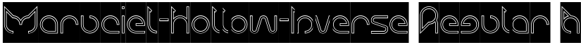 Maruciel-Hollow-Inverse Regular font