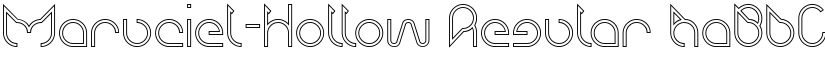 Maruciel-Hollow Regular font