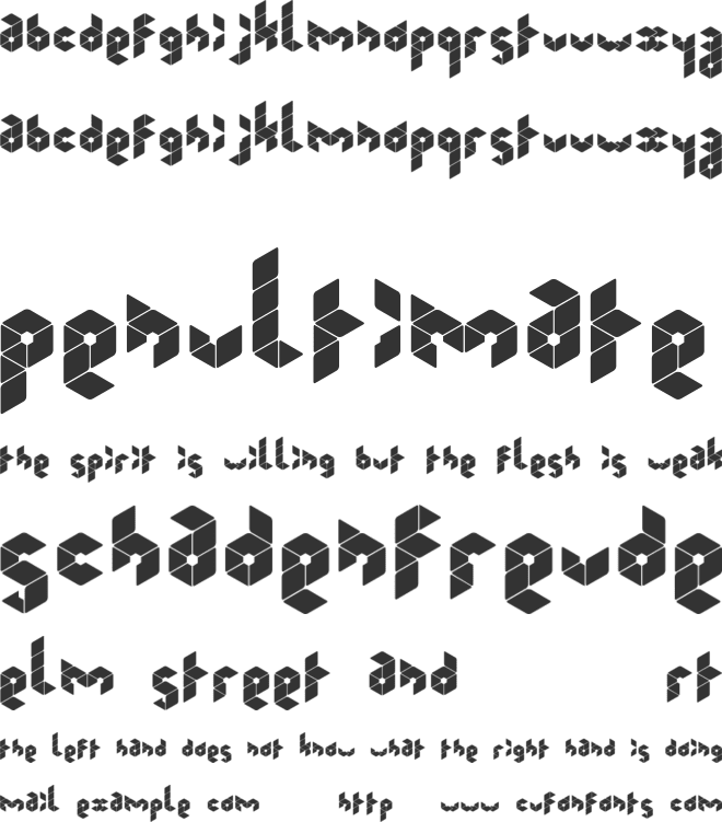 Kubrubi font preview