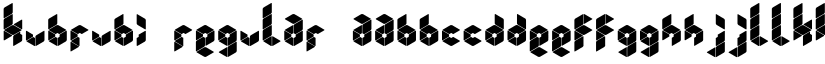 Kubrubi Regular font