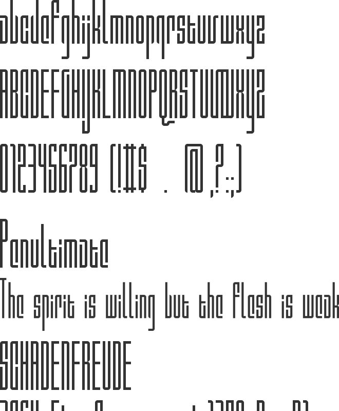 Valdero font preview