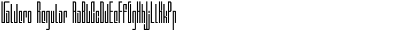 Valdero Regular font