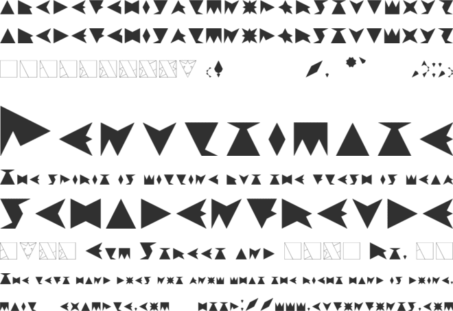Trifont font preview