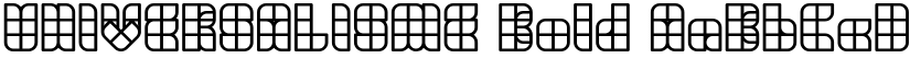 UNIVERSALISME Bold font