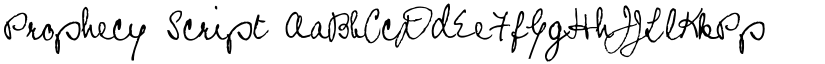 Prophecy Script font