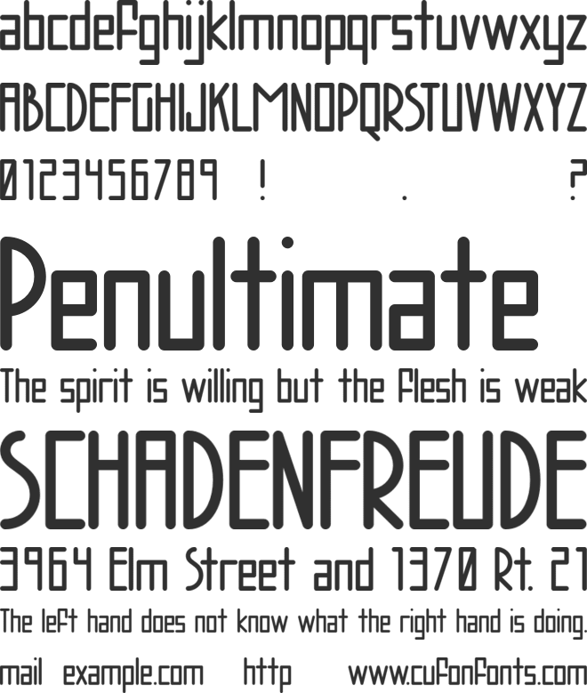 AC Brodie font preview
