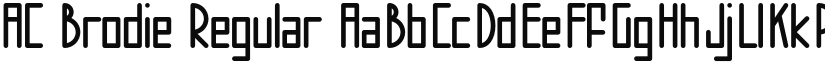 AC Brodie font download