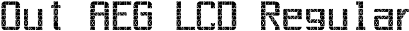 Out AEG LCD Regular font