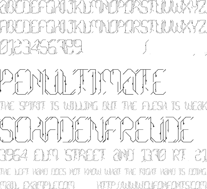 Morgenstern font preview