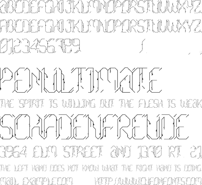 Morgenstern font preview