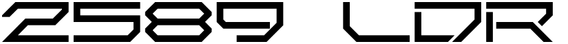2589 LDR font download