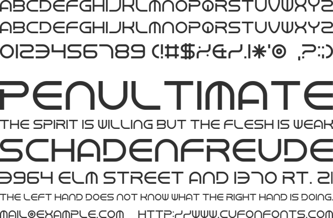 Chandstate font preview