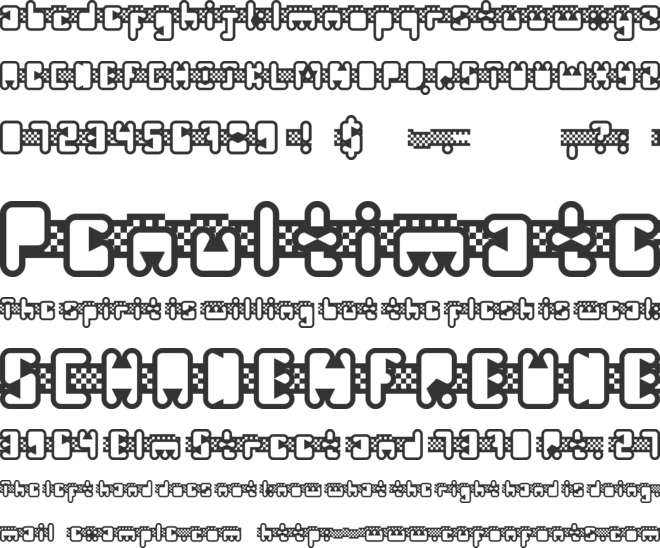 Turbineable font preview