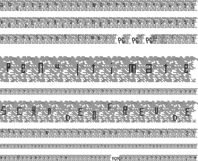 Bowser Rampages Again font preview