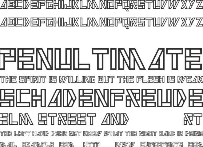 Alkaline font preview