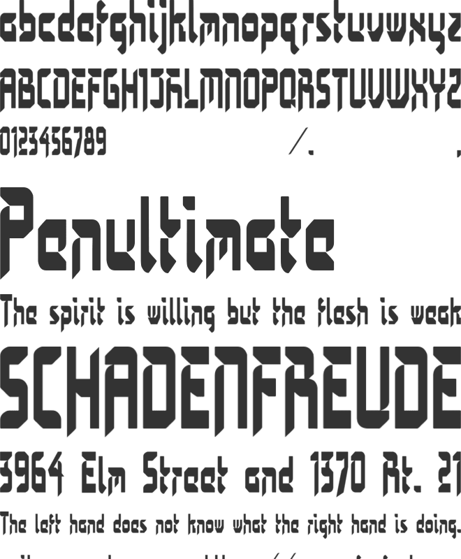 bimasakti font preview