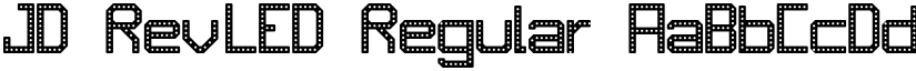 JD RevLED Regular font