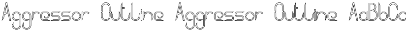 Aggressor Outline Aggressor Outline font