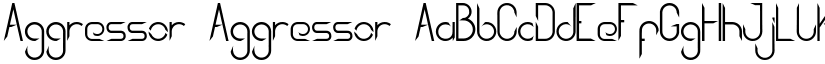 Aggressor Aggressor font