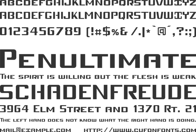 Mobitale Versalete font preview