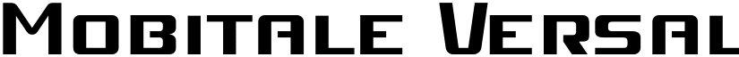 Mobitale Versalete Regular font