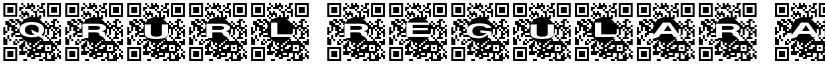 Qrurl Regular font