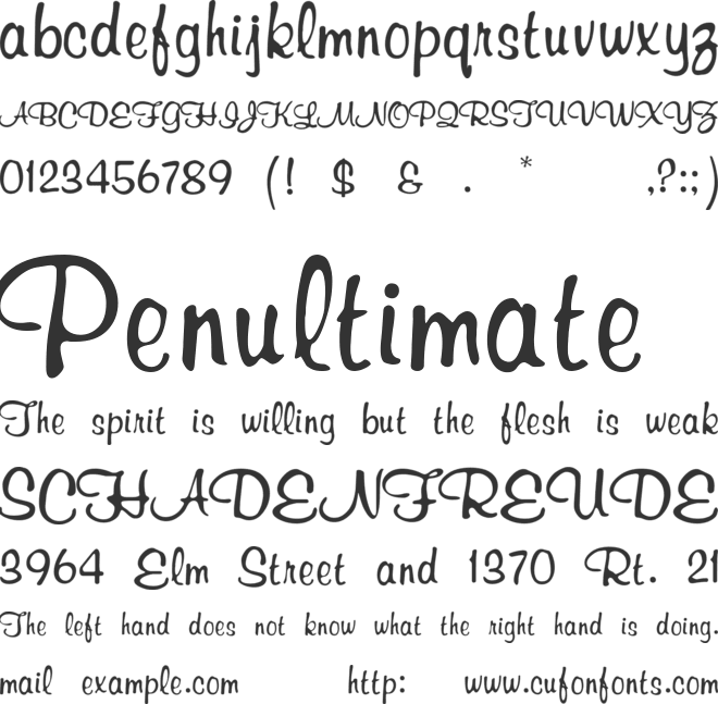 Richard Murray font preview