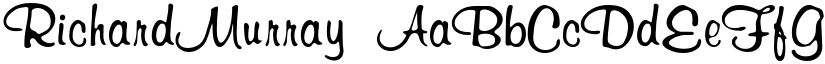 RichardMurray font