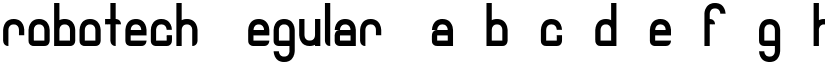 robotech Regular font