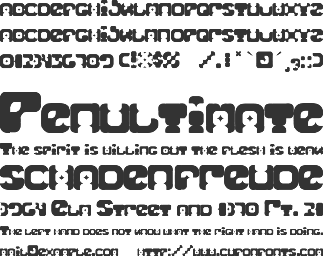 BlackMary font preview