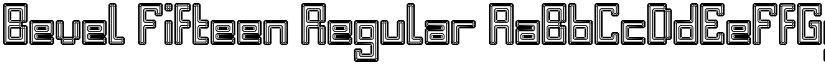 Bevel Fifteen Regular font