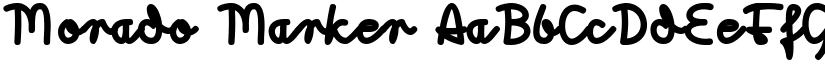 Morado Marker font
