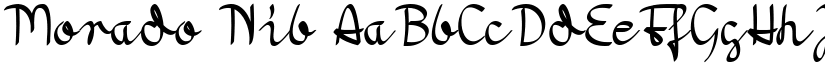 Morado Nib font