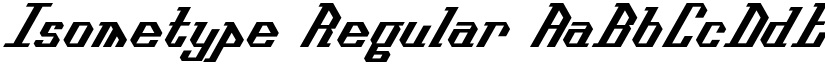 Isometype font download