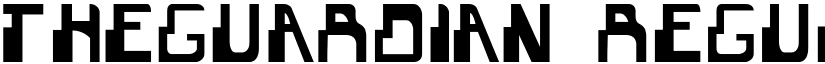 TheGuardian Regular font