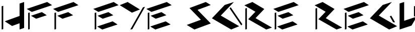 HFF Eye Sore Regular font