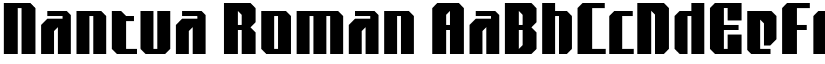 Nantua Roman font