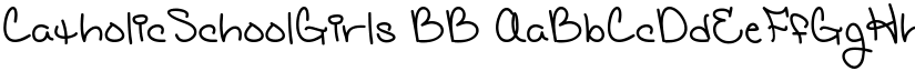 CatholicSchoolGirls BB font