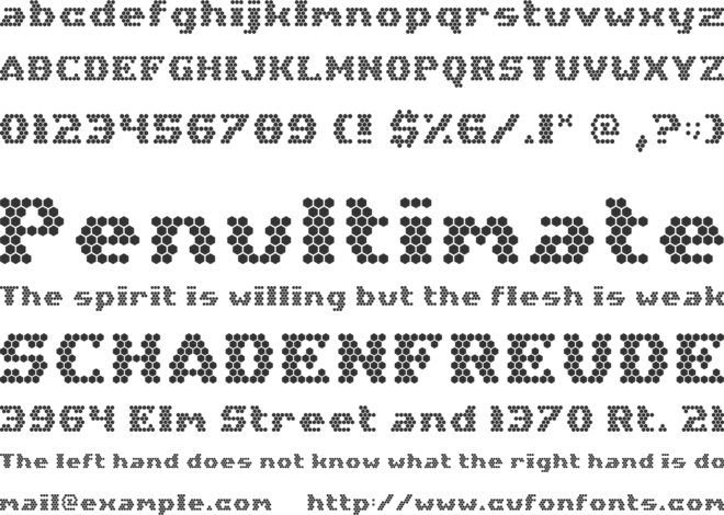 Hex Girlfriend font preview