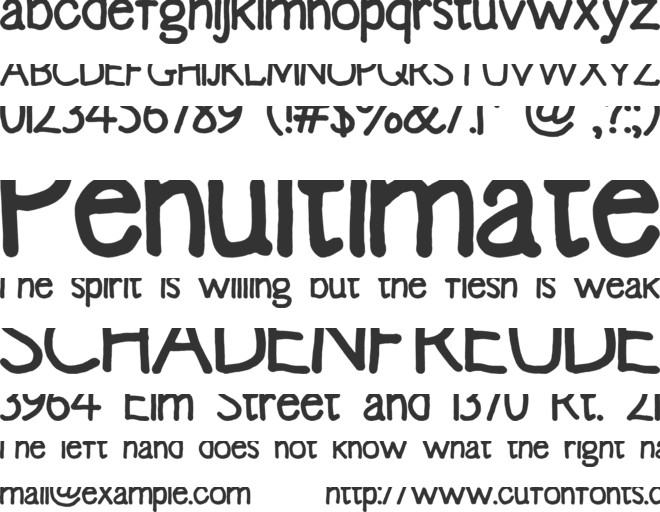 Emma Sophia font preview