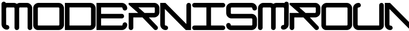 ModernismRoundedBold Regular font