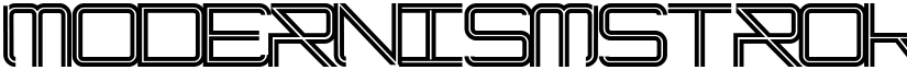 ModernismStroke Regular font