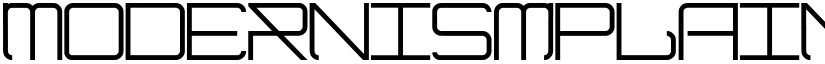 ModernismPlain Regular font